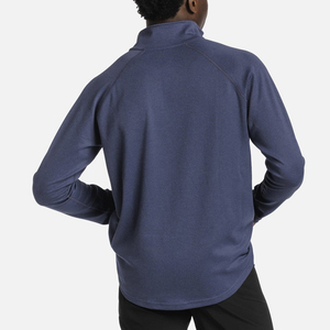 Pull-over à fermeture éclair quart pour hommes personnalisé sweat-shirt et sweat à capuche polaire logo brodé demi-fermeture éclair haut sweats pour hommes - Product Image 4