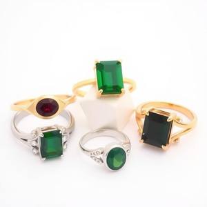 925 Sterling Silver Ring Rhodium and 18K Gold Plated With Diamond for Weddings <b>Anniversaries</b> or Parties - Product Image 4