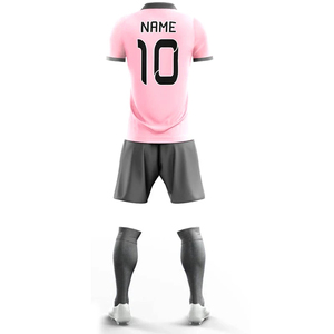 Factory Cheap Price Customizable Breathable 100% Polyester Soccer Uniform Latest Design High Quality Men's Uniform - Product Image 2