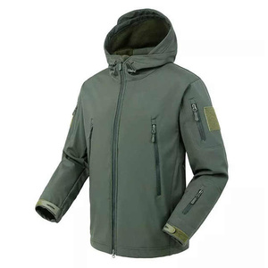 Veste Softshell pour homme OEM, imperméable, à capuche, légère, décontractée, style urbain, logo sur le devant - Product Image 1