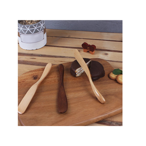 Ensemble de couteaux à fromage en bois très vendus avec finition nickelée pour hôtels – Couverts à fromage à prix abordable - Product Image 6