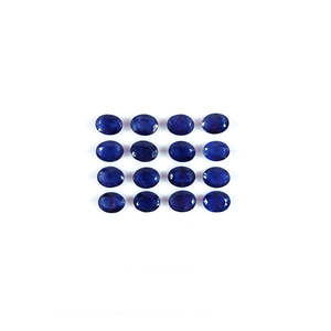 Natural Bangkok Blue Sapphire Calibrated Ovals Fine Quality 7x9mm & 8x10mm Violet & Grey <b>Colour</b> for Jewellery Making <b>Cushion</b> Cut - Product Image 4