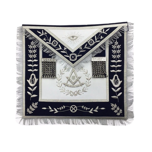 Masonic Grand Lodge Past Master Delantal Bordado a mano Lingote Delantal masónico - Product Image 2
