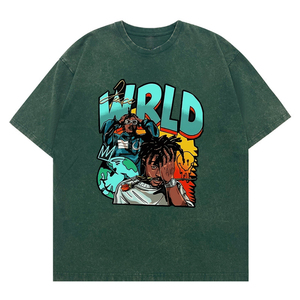 2026 New Arrival <strong>Juice</strong> <strong>WRLD</strong> Graphic <strong>T</strong> <strong>Shirt</strong> Vintage Retro Hip Hop Music Fans Tee Washed Knitted Unisex Streetwear - Product Image 5