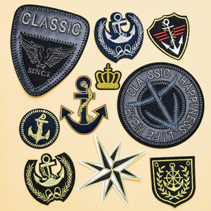 Emblemas de Tecido Personalizados de Ferro com Âncora Náutica, Estrela e Coração para Roupas, Jaquetas, Mochilas e Chapéus – Ecológicos, Costuráveis e Bordados - Product Image 1