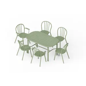 Set tavolo da pranzo da 6 pezzi per esterni