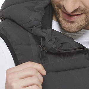 High Quality Canvas Bubble Fabric <b>Waterproof</b> Eco-Friendly Men's Sleeveless Puffer <b>Jacket</b> Zip Breathable <b>Light</b> Quilted High - Product Image 5