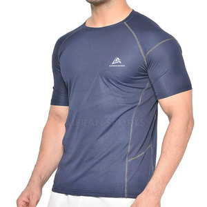 Camiseta Deportiva para Hombre, Ecológica, Ligera, Transpirable, de Secado Rápido, para Gimnasio, Running, Entrenamiento, Cuello Redondo, Manga Corta, Talla Grande - Product Image 3