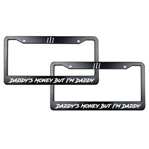 DADDY'S MONEY แต่ฉันคือ DADDY กรอบป้ายทะเบียนสแตนเลสหรูหราสำหรับรถยนต์ FORD DECKING CUSTOM 12x6 177 มม. - Product Image 5
