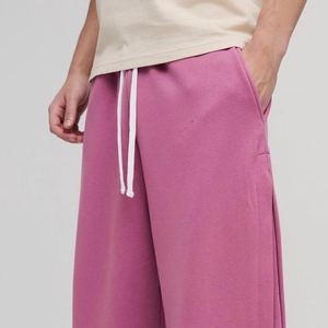 Oversized <b>Men</b> Printed Baggy <b>Trousers</b> with Elastic Waist Relaxed Fit Everyday Wear Custom <b>Men</b> Baggy Straight <b>Trousers</b> - Product Image 2