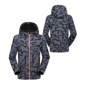 Custom Logo Men 100% Polyester Sports Outdoor Jacket Softshell Light Hiking Running Wear Zip up <b>Windbreaker</b> - Product Image 3