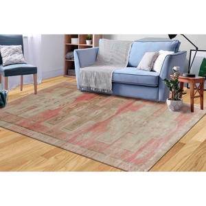 Tapis de style turc rouge : design vintage, tapis imprimé adapté aux animaux domestiques, tapis fin non tissé - Product Image 2