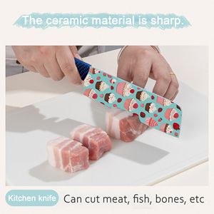 มีดเซรามิกเกรดพรีเมียมสำหรับเชฟ ด้ามพลาสติก สำหรับนักตกปลา ผู้ที่ชื่นชอบกีฬากลางแจ้ง พร้อมส่งฟรี - Product Image 6