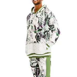 Chándal personalizado para hombre 2025, conjunto de ropa deportiva de algodón y poliéster ajustado con capucha a la moda, diseño cómodo y asequible al por mayor - Product Image 5