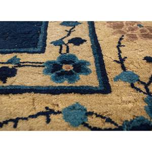 Tapis en laine noué à la main Pechino Blue, motif floral, pour salon, tapis rectangulaire pour couloir, entrée, Pae-5404 - Product Image 2