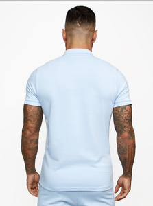 Polo de algodón acanalado para hombre, con los pantalones cortos a juego, fabricados por Hawk Eye Sports ( PayPal verificada) - Product Image 5