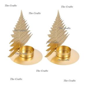 Porte-bougie en métal doré poli avec différents designs pour hôtel, restaurant, usage décoratif - Product Image 5