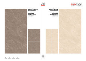 Carreaux de porcelaine émaillés de luxe 600x1200mm, finition beige sable, sol résistant et résistant aux rayures - Product Image 5