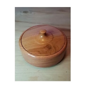 Tazón Decorativo de Madera Natural de Lujo para Servir Frutas en Bodas, Tazón para Ensaladas con Acabado Artesanal, Decoración Rústica para Mesa - Product Image 1