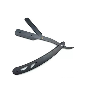 Latest Design Wooden Handle Manual Shaving Folding Straight Barber Edge Steel <b>Razors</b> Beard <b>Razor</b> BY ZACHARAY INDUSTRIES - Product Image 2