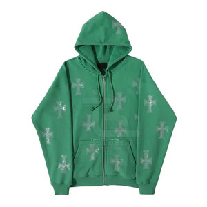 Diseñe su propio logotipo Hombres Basics Rhinestone Hoodies Fitness Wear Último diseño Hombres Basics Rhinestone Hoodies - Product Image 1