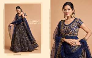 Preciosa red suave con bordado de lentejuelas Lehenga Choli fabricante y proveedor de Surat a la tarifa más baja - Product Image 6