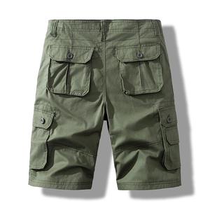 Pantalones cortos Cargo de algodón para hombre con cremallera, pantalones tácticos deportivos informales con mosca para senderismo, pesca, ropa de calle, servicio OEM disponible - Product Image 1