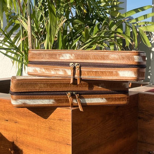 มาใหม่จริงทําด้วยมือ Cowhide หนังทนความร้อน Curling เหล็กผู้หญิงสไตล์ที่สมบูรณ์แบบสําหรับเครื่องมือผม - Product Image 4