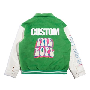 Chaqueta Bomber de Satén Personalizada para Hombre, Estilo Urbano de Invierno, Logotipo Frontal Personalizable, Chaqueta Deportiva para Equipos, Venta al Por Mayor - Product Image 3