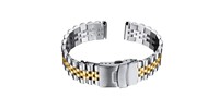 Correa de Reloj Inteligente Unisex de Lujo GD251 de Acero Inoxidable de 20-22 mm, Bicolor, Ajustable, Impermeable, Suave, Ligera, Transpirable, con Logotipo Personalizado