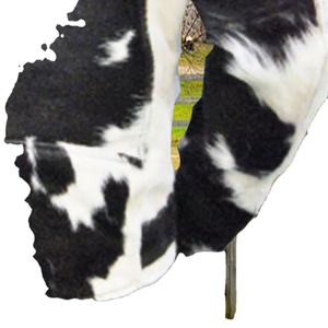 แจ็กเก็ตหนังวัวอินเทรนด์สำหรับผู้ชายแจ็กเก็ตหนังวัวย้อมสีล้วนพร้อมซิปปิดสำหรับฤดูหนาว - Product Image 6