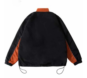 Veste coupe-vent imperméable de haute qualité avec logo personnalisé, blocs de couleur, ourlet à cordon, respirante, en nylon - Product Image 2