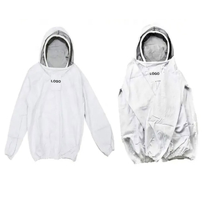 2025 nouveauté Polyester coton mélange apiculture veste de protection avec voile rond anti-piqûre sécurité abeille costumes service OEM - Product Image 5