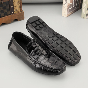 Mocasines Ligeros de Cuero para Hombre, Zapatos Casuales de Oficina, Forro de Cuero Vacuno, Suela de Goma para Todos - Product Image 2