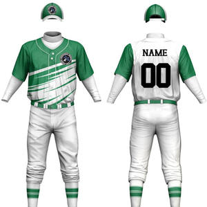 Uniforme de béisbol OEM de secado rápido, uniforme bordado de béisbol hecho a medida, uniforme de béisbol transpirable que absorbe la humedad para hombres - Product Image 2