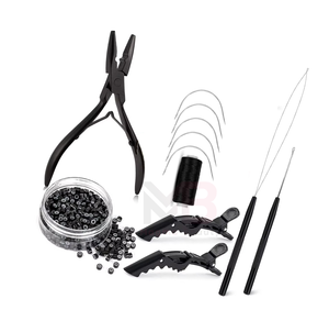 Pince à cheveux en acier allemand, ensemble d'outils personnalisés pour extensions capillaires, kit de pinces pour extensions de cheveux avec couleur personnalisée - Product Image 6