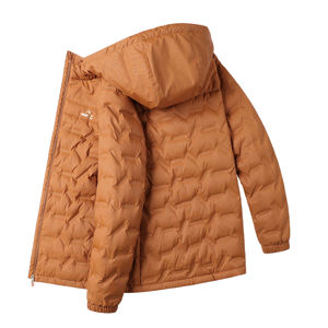 Chaqueta Bomber Acolchada de Invierno Unisex al por Mayor con Diseño de Burbujas Brillantes y Decoración Bordada, Impermeable y Resistente al Viento - Product Image 3