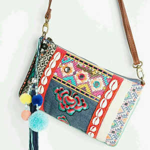 PARFAIT BRODERIE UNIQUE SACS MEILLEURS Style Bohème Broderie Travail Main Embrayage Sacs À Main Sacs Fantaisie Conception Doublure En Gros - Product Image 1