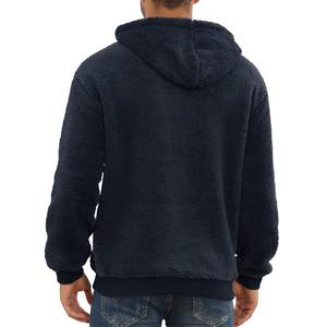 Customized Design <b>Men's</b> <b>Sherpa</b> <b>Fleece</b> <b>Hoodie</b> Comfortable Pullover Cold Weather Street Style Hooded - Product Image 3