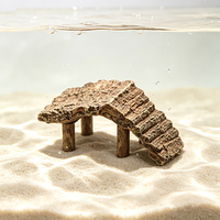 Petite rampe de bain de soleil en résine pour reptiles, caillou artificiel, grotte, plateforme de repos pour tortues, abri cachette pour aquarium, terrarium, aquascaping