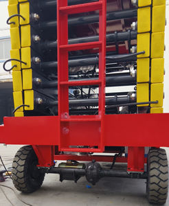 Plataforma Elevadora de Tijera Eléctrica de Aleación de Aluminio de 4-12 m, Certificación CE, Longitud Ajustable de 4 a 12 m, Eslinga de Cable, Nuevo - Product Image 2