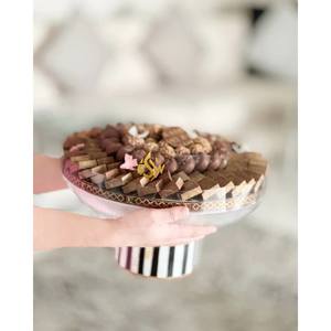 Cuenco de mesa moderno de arte creativo para servir chocolate, cuenco japonés de Color plateado metálico de gran tamaño de calidad superior - Product Image 2