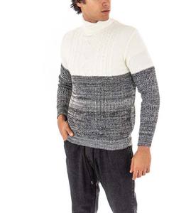 Pull hommes vêtements fabrication chandails couleur unie décontracté tricot hiver automne laine coton pull homme respirant pull 2023 - Product Image 2