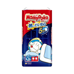 Japonés de alta calidad barato Unicharm Mamypoko Doraemon pantalones pañales para bebés uso nocturno L40 - Product Image 1