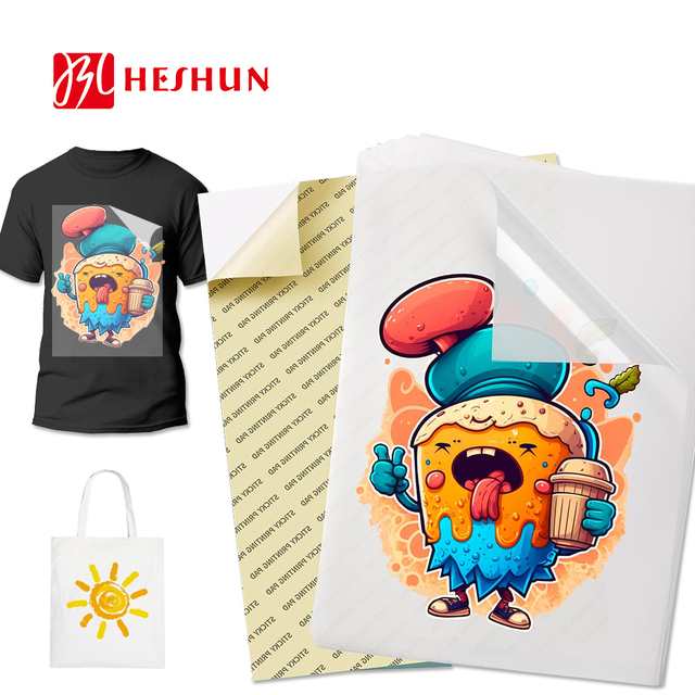 Dtf Paper Transfer Pet Film A3 A4 A3+ Sheet T-shirt Heat Transfer Dtf Film for Epson L1800 R1390 R805 Dtf Digital Inkjet Printer