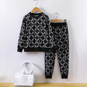 Sudadera y pantalones de manga larga con cuello redondo cómodos de moda de alta calidad 2025 para ropa de primavera y otoño - Product Image 1