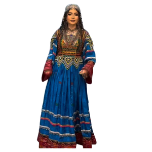 Offre Spéciale Logo personnalisé Vintage Banjara Style robe pour femmes nouveaux modèles indien pakistanais fête de mariage porter dentelle Afghani Kuchi - Product Image 1