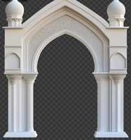 Portique d'entrée de mosquée en marbre naturel de qualité supérieure, motifs islamiques, sculpté à la main, design moderne personnalisable, résistant aux intempéries, intérieur