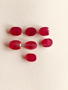 Pierre précieuse en vrac chauffée et traitée de couleur rouge fine super brillante et de très bonne qualité utilisée pour les bijoux - Product Image 5