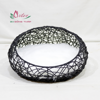Lit pour chat et chien en jacinthe d'eau écologique classique à double couche, résistant aux griffures, imperméable, multifonctionnel, en carton